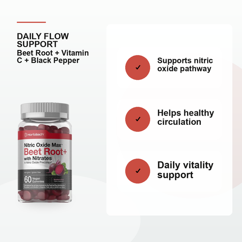 Horbaach Nitric Oxide Max Beet Root Gummies