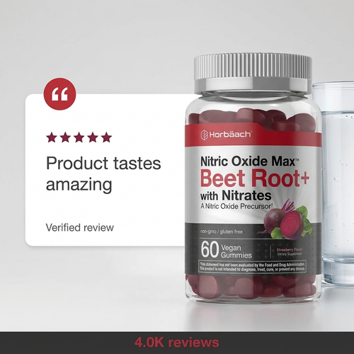 Horbaach Nitric Oxide Max Beet Root Gummies
